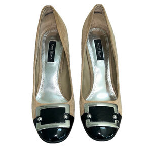 White House Black Market: Theo Stacked Heels: Size 8